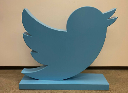 Twitter bird statue fetches $100,000
