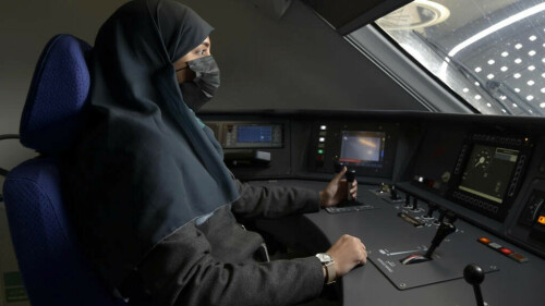 Women drive fast train to Makkah as Saudi workforce evolves