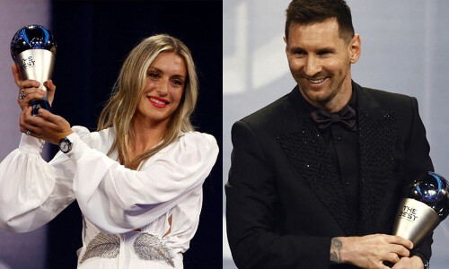 Messi beats Mbappe to FIFA Best prize, Putellas claims women&rsquo;s award