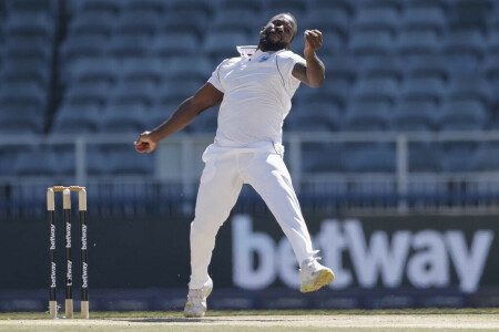 Mayers strikes for West Indies at the Wanderers