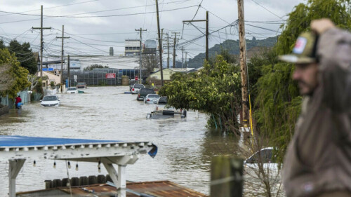 Latest California storm leaves at least two dead, breaks levee