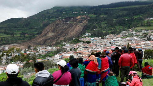 Seven dead, nearly 50 missing in Ecuador landslide