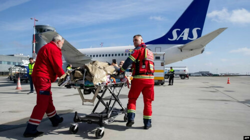 The flying hospital bringing Ukraine&rsquo;s wounded west