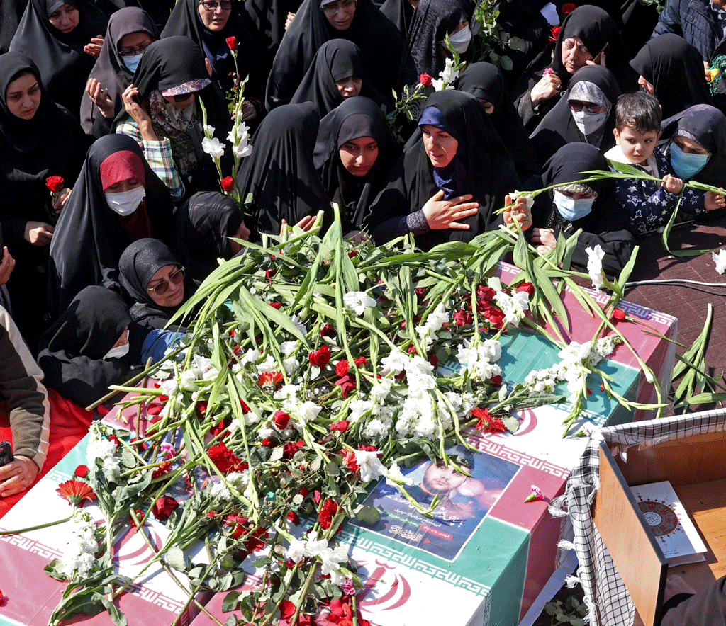 Iranians mourn Guards killed in Israeli strikes on Syria