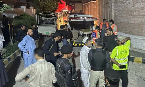 12, including policemen martyred, 60 injured as massive blast rocks CTD police station in Swat