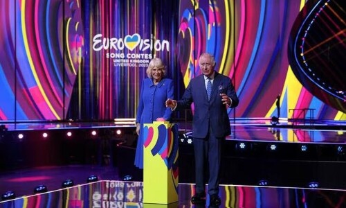 Britain&rsquo;s King Charles unveils Eurovision competition stage
