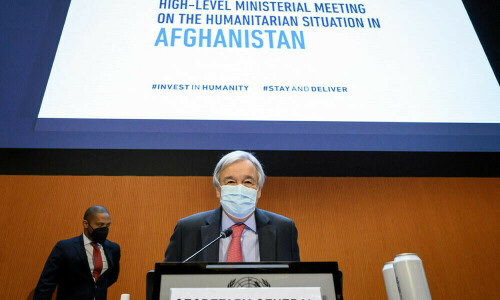 UN chief says international community worried about stability of Afghanistan