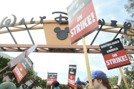 Striking Hollywood writers decry the Uber-ization of their trade