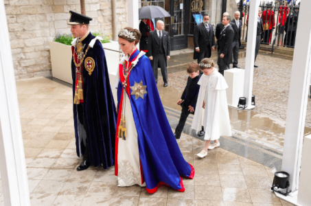 Royals wear historic robes, guests don bold colours for coronation