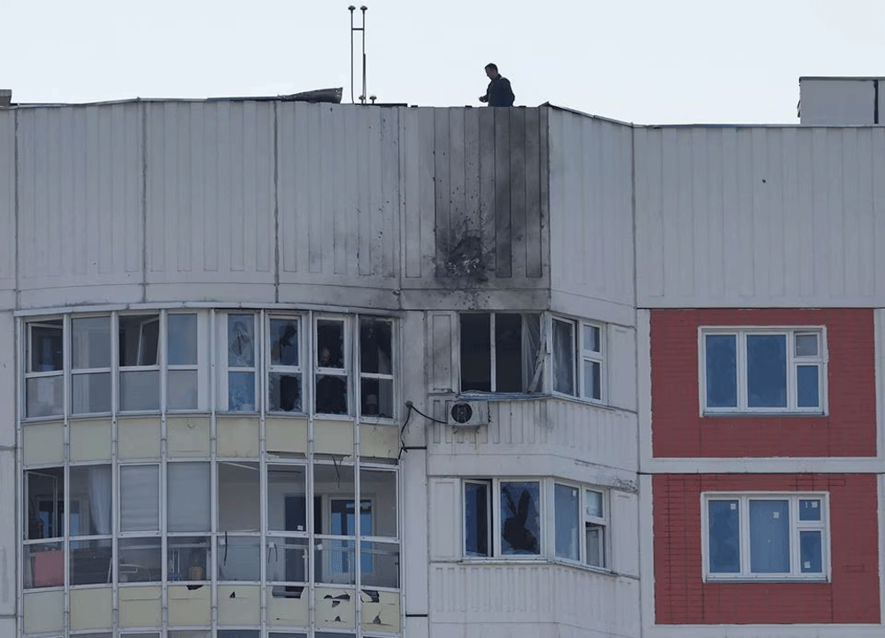 Ukrainian drone sparks fire at Russian refinery