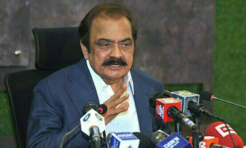 Serious negotiations can only be held with PM Shehbaz, Rana Sanaullah tells opposition
