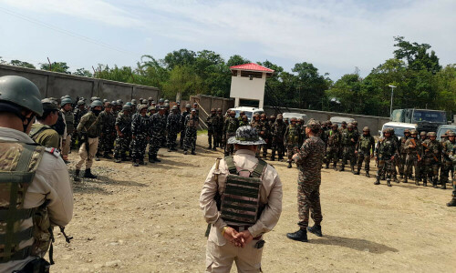 Indian army steps up security after family burnt alive in ambulance amid ethnic violence