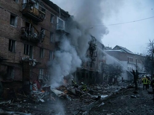 Fire breaks out in Ukraine&rsquo;s Odesa from Russian missile attack