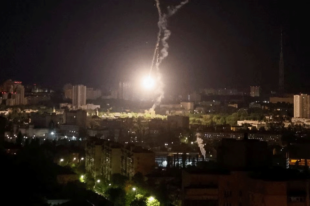 Russia launches overnight air attack on Ukraine from east to west
