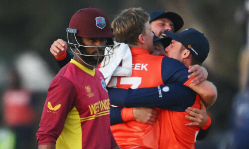 Dutch stun West Indies in super over as Zimbabwe demolish USA