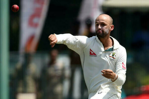 Lyon&rsquo;s Ashes future in doubt as he arrives at Lord&rsquo;s on crutches