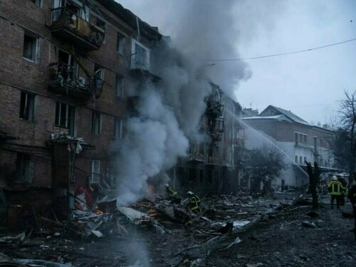 Ukraine shoots down Russian missiles, drones in Kyiv attack