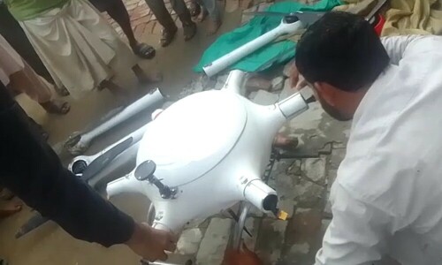 Drone carrying 6kgs of heroin crashes in Lahore