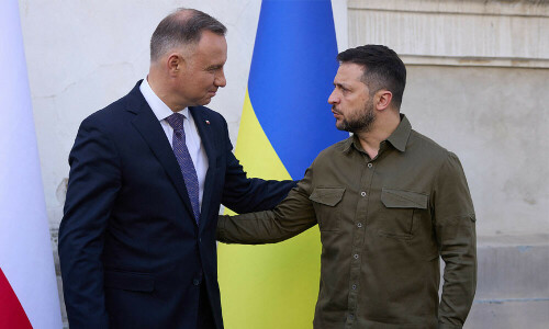 &lsquo;Stronger together&rsquo;: Polish leader visits Ukraine ahead of NATO summit