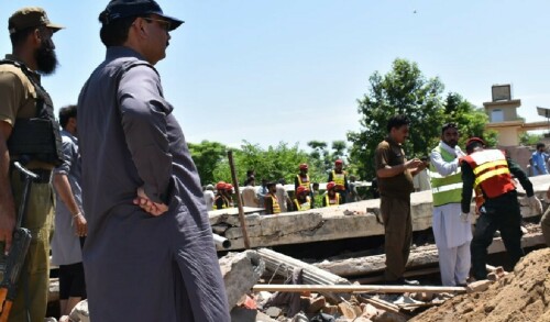 6 killed, 10 injured as gas explosion flattens three-storey building in Jhelum