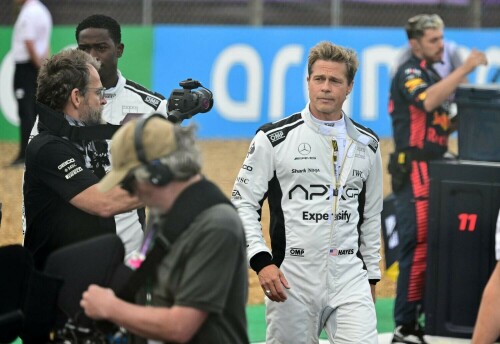 Brad Pitt respects F1 and thrills drivers at Silverstone