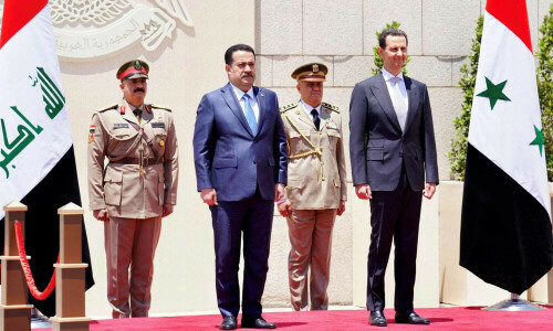 Iraqi PM Sudani, Syria&rsquo;s Assad hold talks on security, water in Damascus