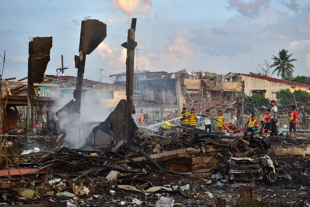 At least 9 killed as firecrackers explode at warehouse in Thailand