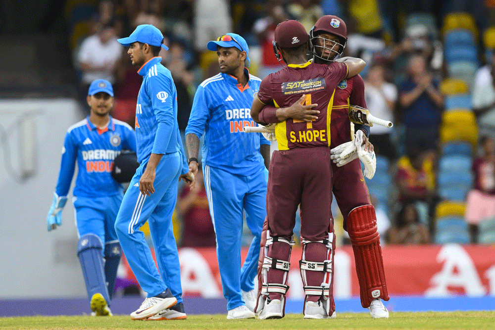 West Indies level ODI series with six-wicket win over India
