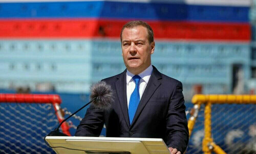 We&rsquo;d have to use a nuclear weapon if Ukrainian offensive was a success: Medvedev
