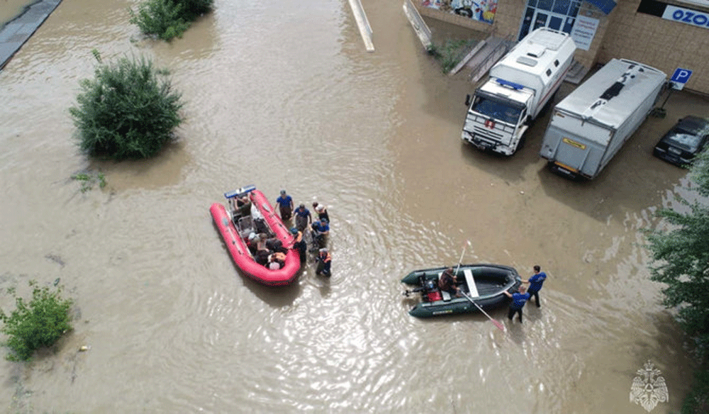 Russia cleans up after Typhoon Khanun floods thousands of homes