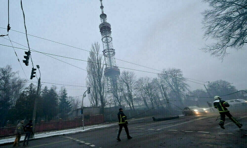 Russia says shot down three drones southwest of Moscow