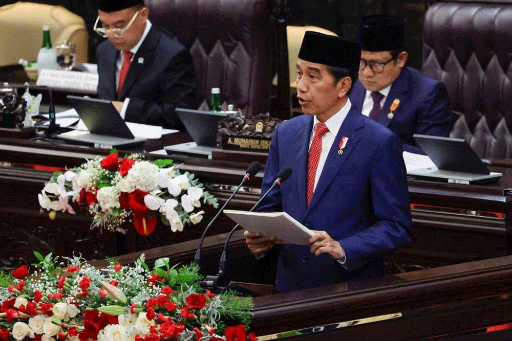 Indonesian president tables $216bn budget for 2024