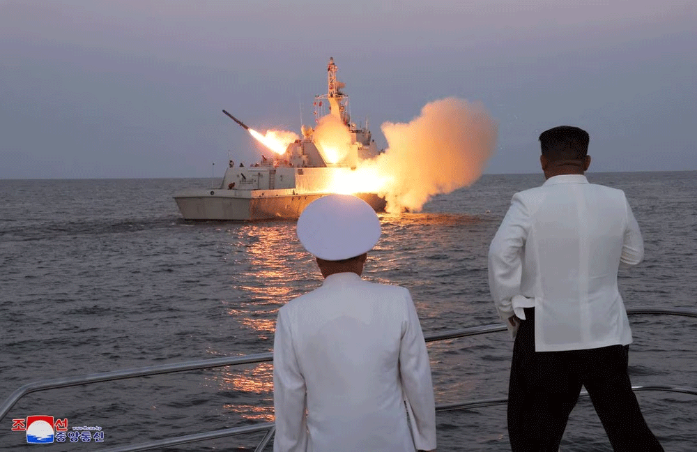 North Korea&rsquo;s Kim directs cruise missile test as South Korea-US drills begin