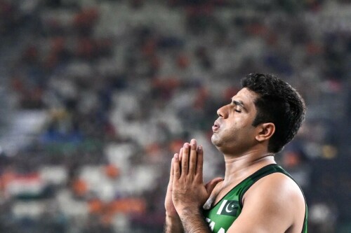 World Athletics Championships: Arshad Nadeem wins silver for Pakistan with 87.82m throw in javelin final