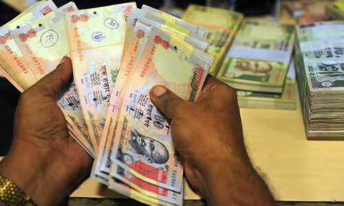 Indian rupee falters after opening uptick on dollar demand from state-run banks Indian rupee falters after opening uptick on dollar demand from state-run banks