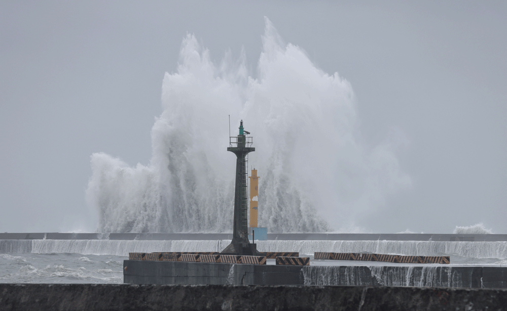 Typhoon Haikui prompts Taiwan to evacuate thousands, cancel flights