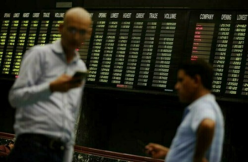 KSE-100 gains nearly 400 points on positive sentiment