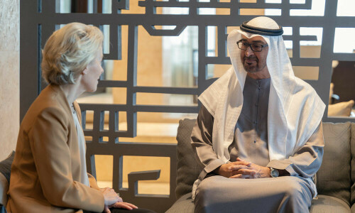 Ahead of COP28, EU chief visits oil-rich UAE