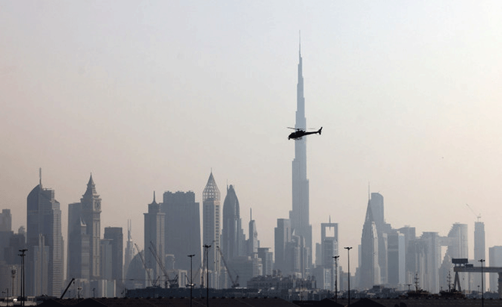 Helicopter crashed into sea off Dubai, search for crew underway