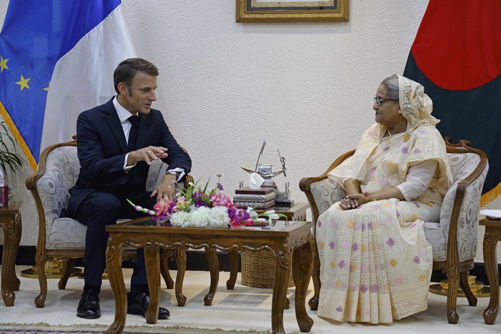 Macron in Bangladesh to &lsquo;consolidate&rsquo; France&rsquo;s Indo-Pacific push