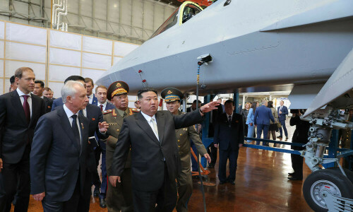 North Korea&rsquo;s Kim looks at nuclear capable bombers and hypersonic missiles in Russia