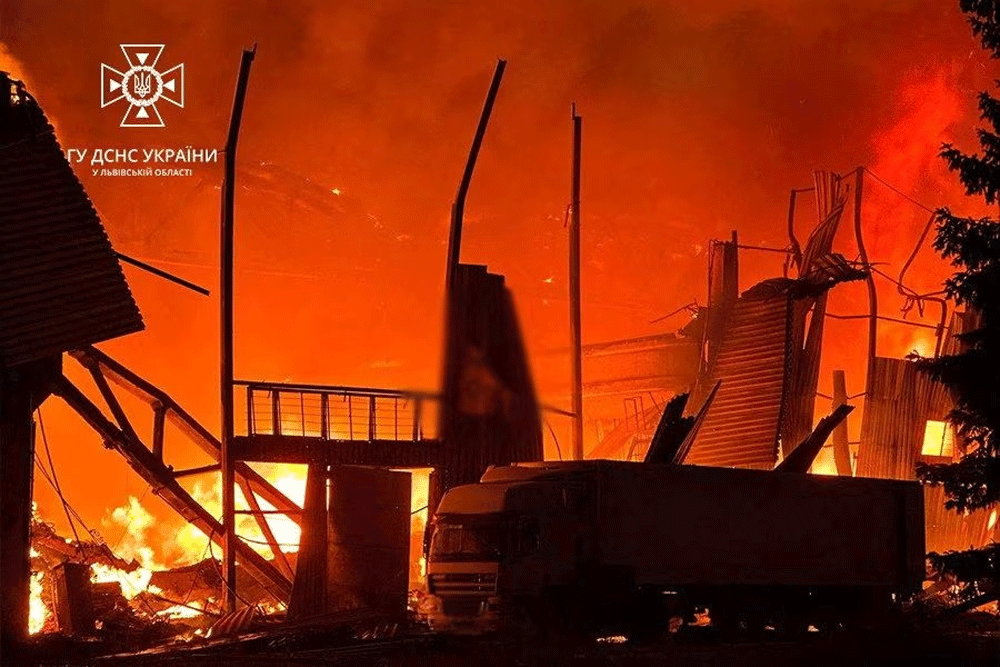 Russian attack kills one, causes fire in west Ukrainian city of Lviv