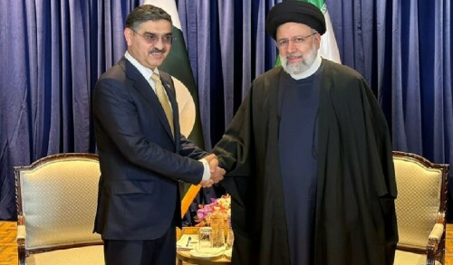 PM Kakar meets Iranian President in New York