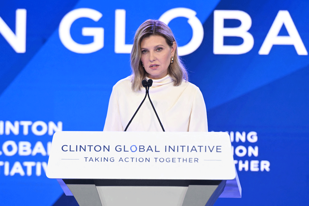Ukraine&rsquo;s first lady at UN: help bring &lsquo;abducted&rsquo; children home