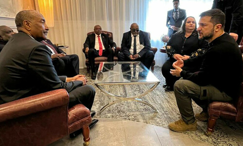 Ukraine&rsquo;s Zelenskiy meets Sudanese leader, discusses Russian paramilitaries