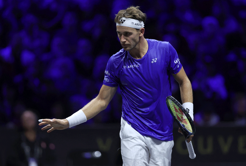 Ruud beats Paul to give Europe first points at Laver Cup