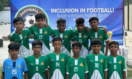 Lyari kids impress at &lsquo;Inclusion in Football Tournament&rsquo;