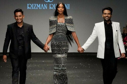 Naomi Campbell makes her Dubai Fashion Week debut for Malaysian label