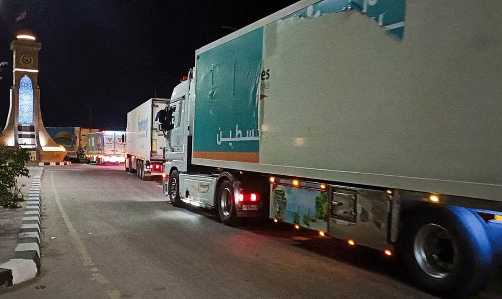 UN says no aid trucks entered Gaza on Tuesday
