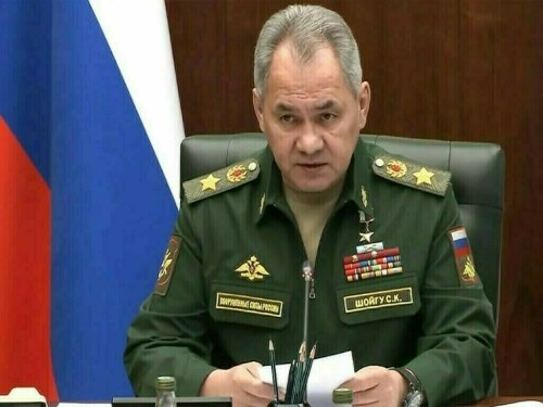 Russian defence minister visits Ukraine military zone